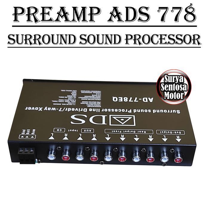 Preamp Parametrik Equalizer Surround Sound Audio Mobil 7 Way Xover Terbaik Berkualitas
