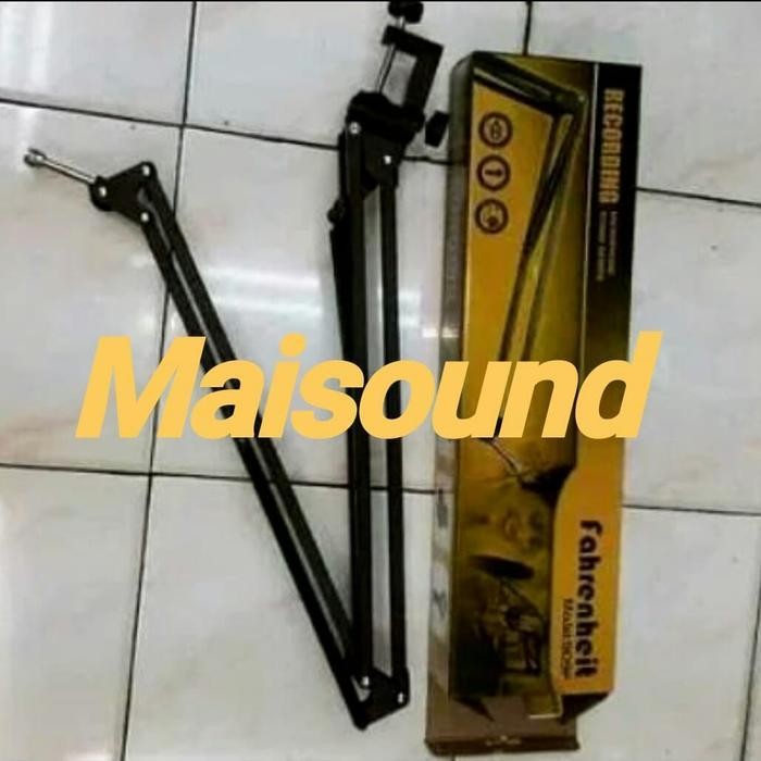 STAND MIC STUDIO STAND ROBOT FAHRENHEIT UNTUK SIARAN RADIO Terbaru Berkualitas