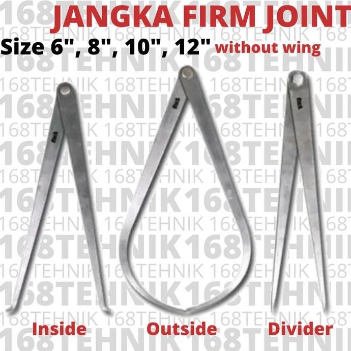 

Jangka Besi 10" Jangka Luar Polos 10" Firm Joint Outside Caliper 10