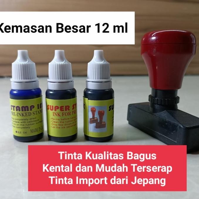

Tinta Stempel Flash Super Stamp Isi Botol Besar 12 Ml