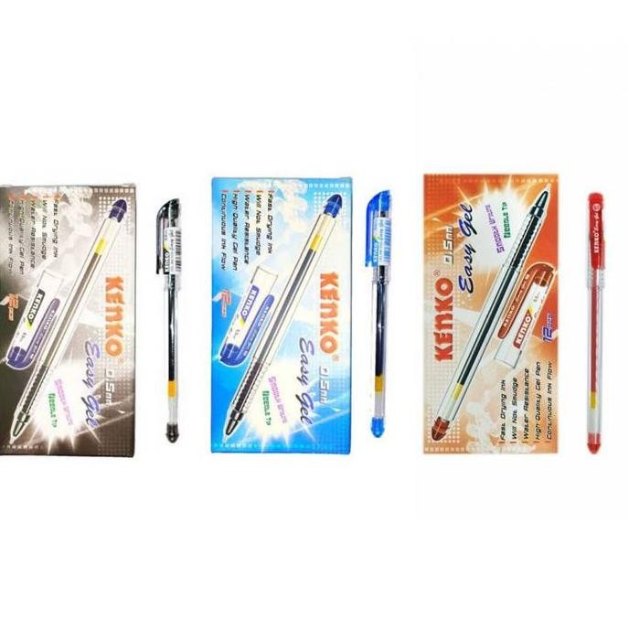 

Pulpen Kenko Easy Gel 0.5Mm 1 Lusin/12 Pulpen