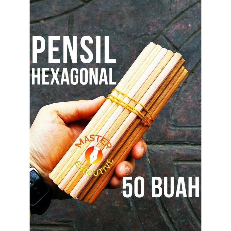 

Pensil Polos Kayu Hexagonal Hb 16 Cm / Segi Enam 98% Baik Per 50 Buah