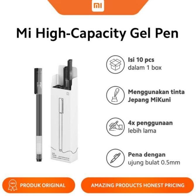 

Xiaomi Mijia Mikuni Japan Ink Signing Pen Gel Pen 0.5Mm Super Durable