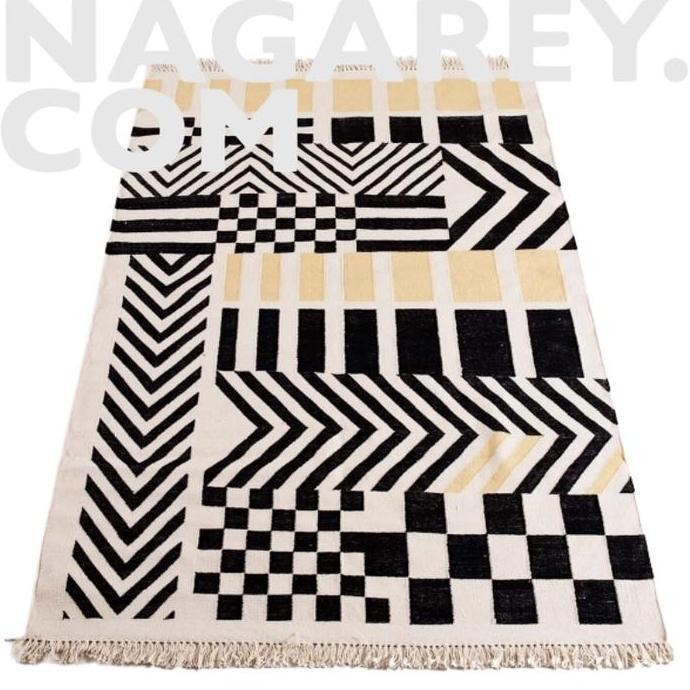 Monastir Karpet Rug Kilim Minimalis Nordic Maroko Ethnic