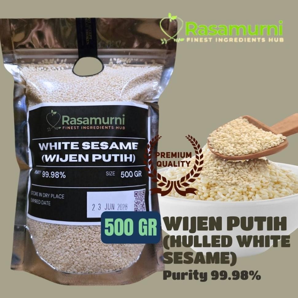 

Wijen Putih Hulled White Sesame Gr