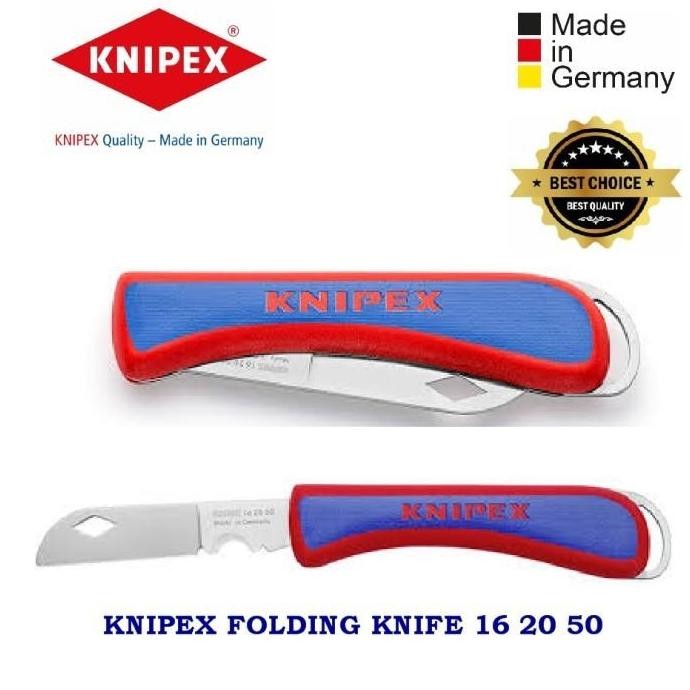

Promo! Pisau Cutter 16 20 50 Knipex Folding Knife For Electricians