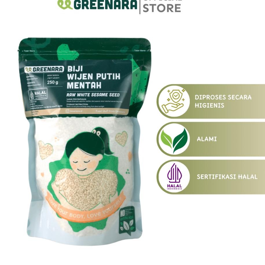 

Greenara Wijen Putih 250Gr White Sesame Seed