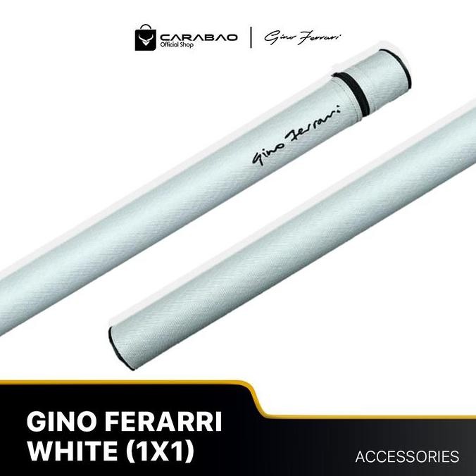 Gino Ferarri White Cue Case (1x1) - Cue Case Billiard HARGA SPESIAL