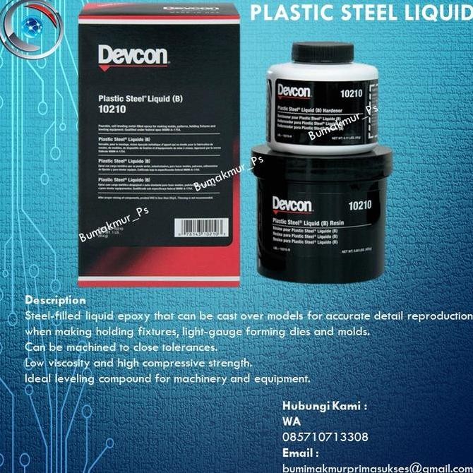 Promo Devcon 10210 Plastic Steel Liquid B COD