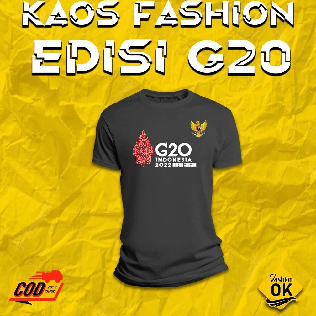 Promo Baju G20 Kaos Ktt G20 Indonesia T-Shirt Ktt G20 2022 Indonesia