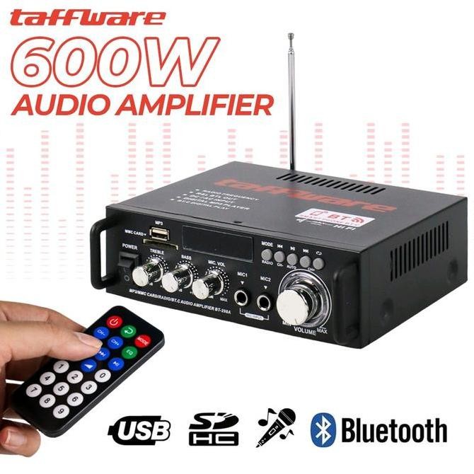 AMPLIFIER BLUETOOTH 600WATT STEREO AMPLIFIER RUMAH POWER AMPLIFIER KARAOKE 600WATT BLUETOOTH AUDIO A