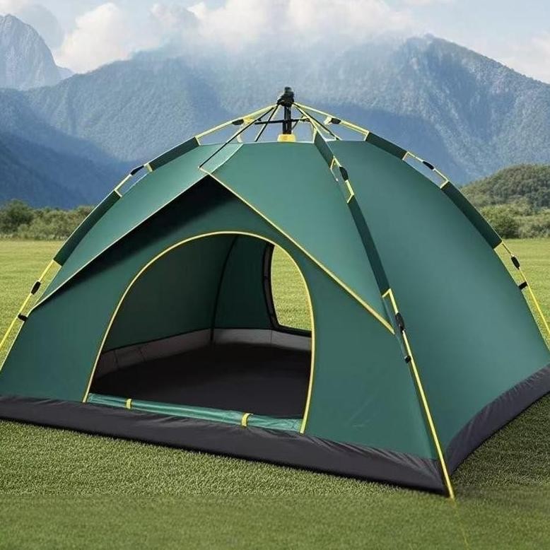 Living - Tenda Camping Simpel Tenda Outdoor Tenda Camping 4 Orang Parasut Dome Anti Air