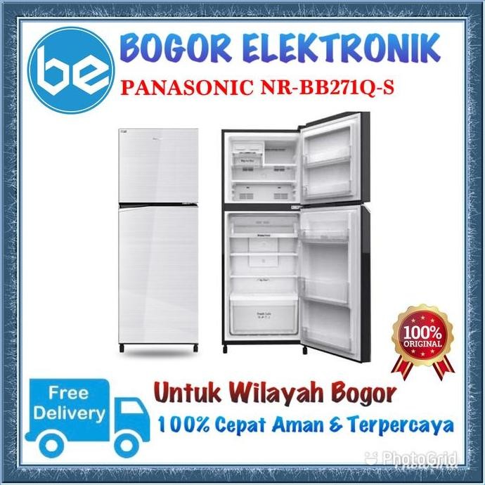 Panasonic Kulkas 2 Pintu Inverter | Nr-Bb271Q-S |Bb271Qs | Prime Fres