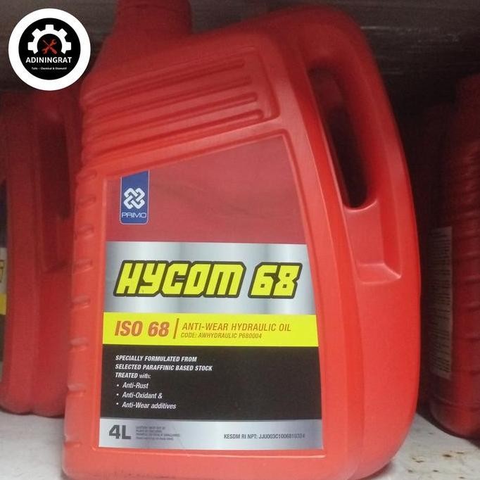 Primo Hycom 68 Anti Wear Hydraulic Oil 68 Oli Hydraulic