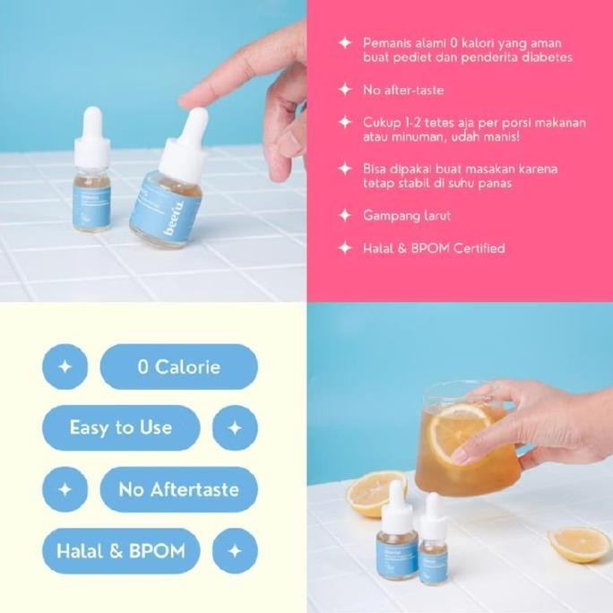 

Baru Beeru Gula Stevia 15ml - Pemanis Alami 0 Kalori Bebas Gula