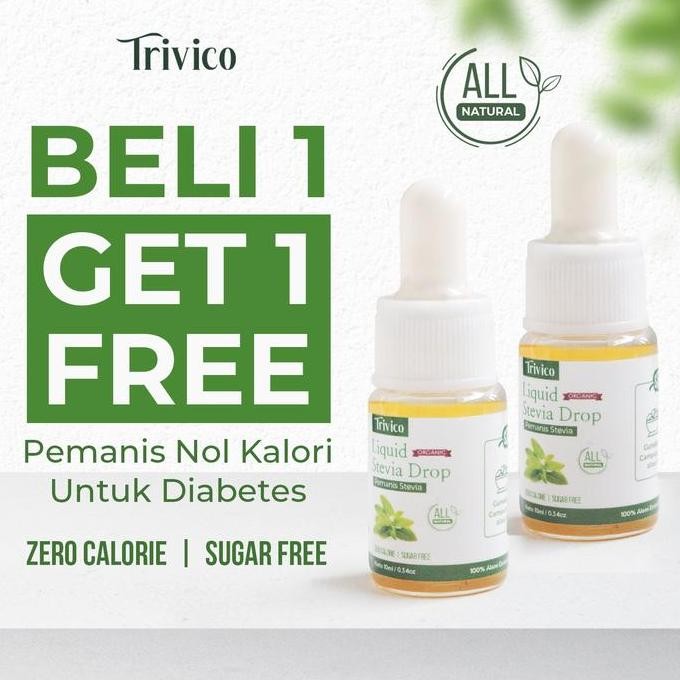 

Baru Trivico Paket Stevia Tetes 2 Pcs - Gula Stevia Asli untuk Diabetes