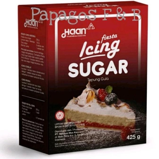 

Baru Icing Sugar Fiesta Haan 425gr - Gula Halus untuk Kue & Hiasan