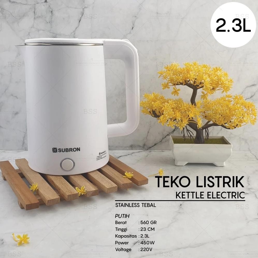 Teko Termos Kettle Listrik Pemanas Air 2 Liter dan 2.3 Liter