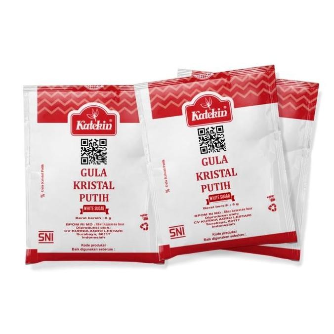 

Baru Katekin Gula Sachet 6gr x 100pcs - Gula Pasir Mini Praktis