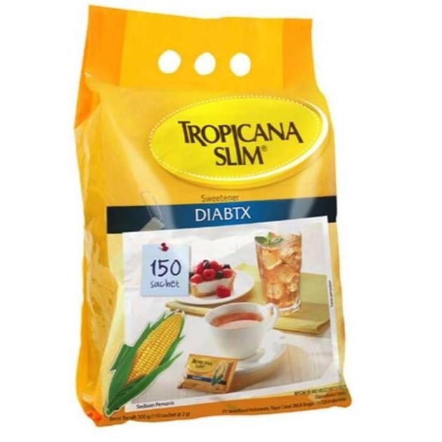 

Baru Tropicana Diabtx Sweetener 150 Sachet - Gula Jagung Halal Pengganti Gula
