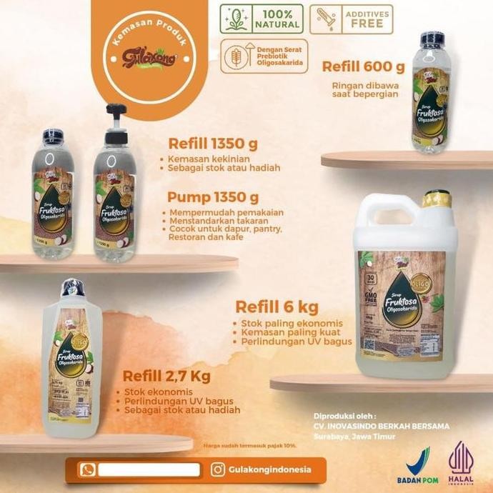 

Baru Gula Singkong Cair GulaKong Botol 600g Natural Manis