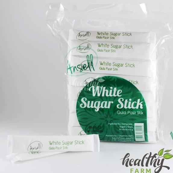 

Baru Ansell White Sugar Stick 60 Sachet Gula Pasir Stik Putih Praktis