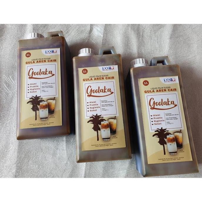 

Baru Gula Aren Cair GOOLAKA 1 Liter Palm Sugar Asli Brown Sugar Premium