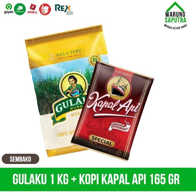 

Baru Paket Hemat Gulaku Kuning 1kg + Kopi Kapal Api 165gr