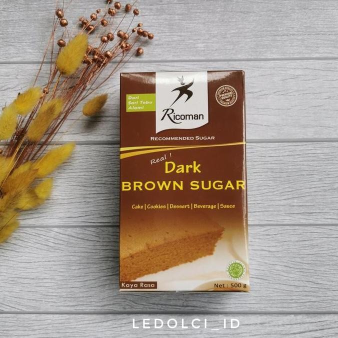 

Baru Brown Sugar Ricoman Dark 500gr - Gula Merah Premium Halus