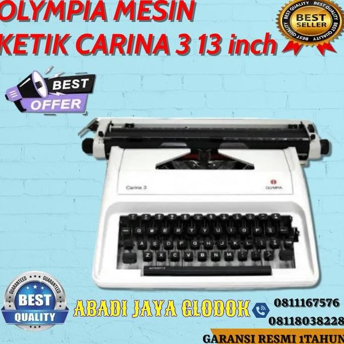 Olympia Mesin Ketik Carina 3 13 Inch