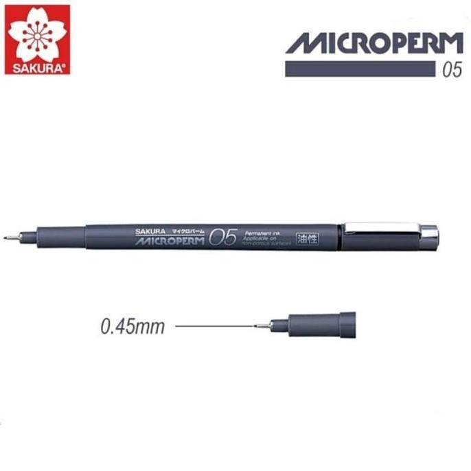 

Sakura Microperm Black 05 Permanent Marker