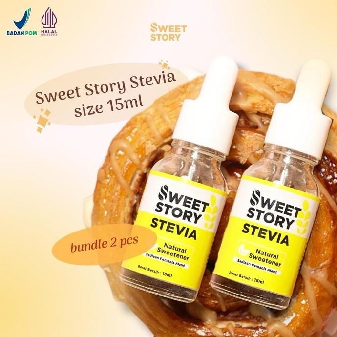 

Baru Bundling 2 pcs Sweet Story Stevia Pemanis Alami Zero Kalori BPOM Halal