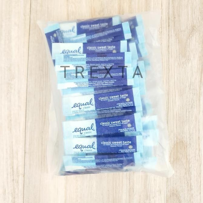 

Baru Equal Classic Sweetener Gula 0 Kalori 100 Sachet Diet & Diabetes