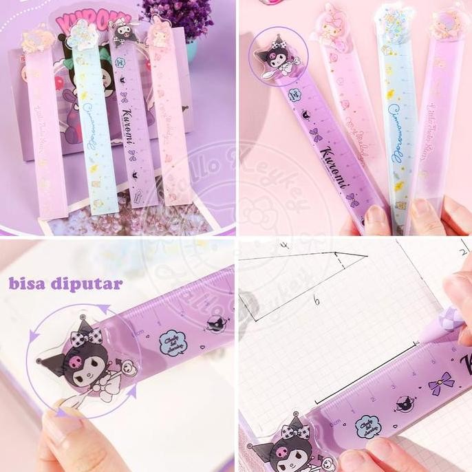 

Penggaris Melody Kuromi Little Twin Stars Cinnamoroll Sanrio