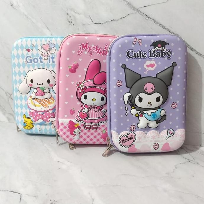 

Kotak Tempat Pensil Lucu Motif Sanrio / Pencil Pen Case Cinamoroll, Kuromi, Melody