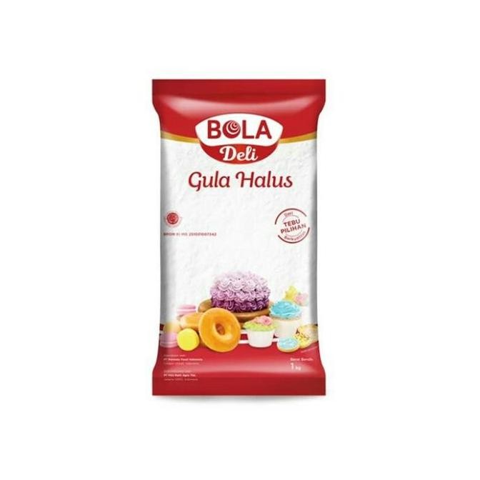 

Baru Bola Deli Gula Halus 500 gram / 1 Kg Kemasan Praktis