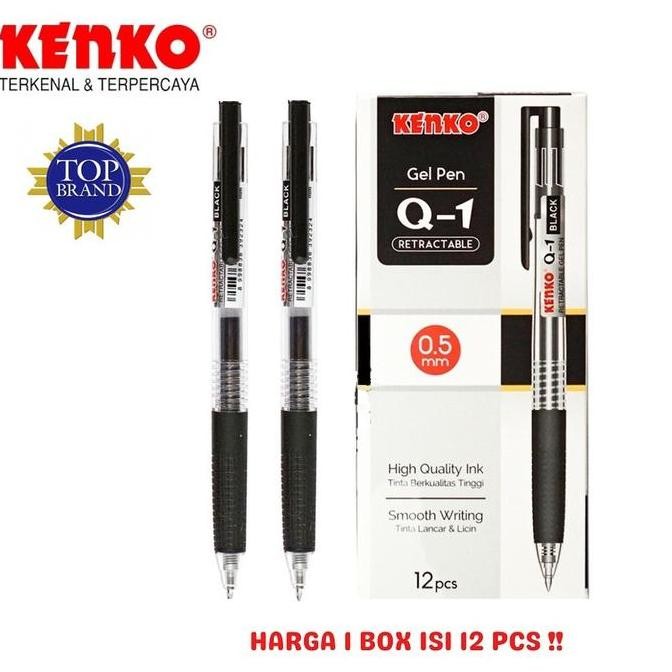 

Gel Pen Pulpen Pena Kenko Q-1 Retractable 0.5 Mm