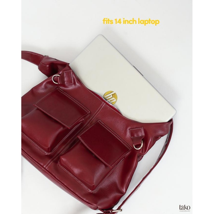LCT Tako Bag - Shoulderbag and Backpack - Miki Multifunctional Tas Bahu dan Ransel Muat Laptop 14inc