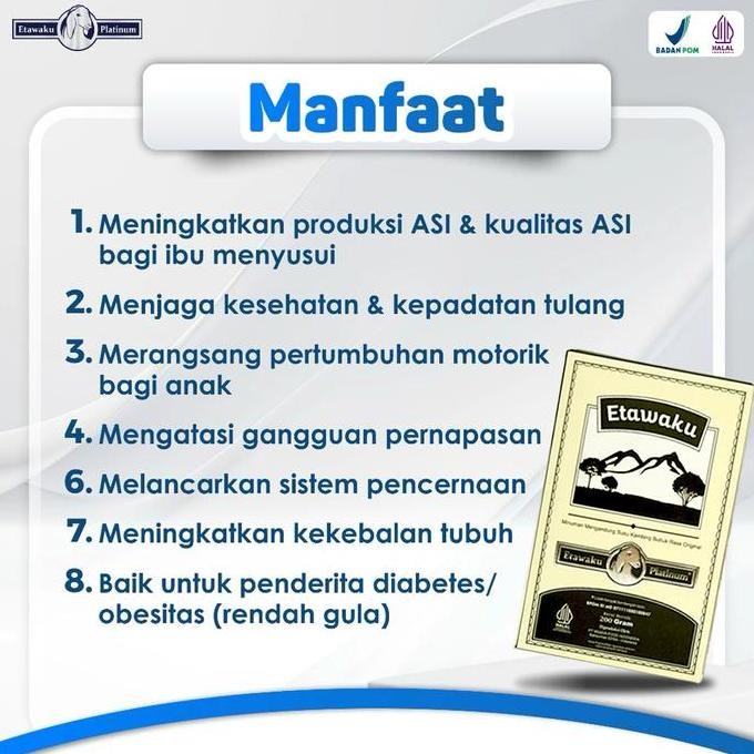 

Promo Etawaku Platinum - Susu Kambing Etawa Atasi Sesak Nafas Dan Asma