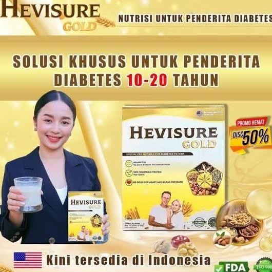 

Grosir Paket 5 Box Hevisure Gold Susu Diabetes Original 100% Asli Resmi Bpom