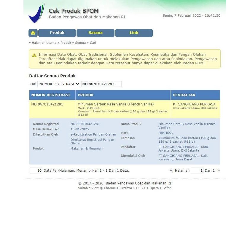 

Promo Pulmosol Vanila 150 Gram - Susu Nutrisi Kesehatan Pernapasan