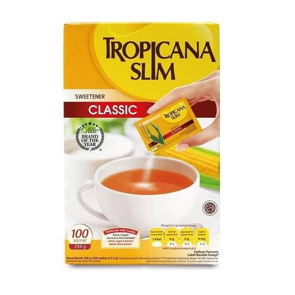 

Grosir Tropicana Slim Sweetener 100 Sachet X 2.5 Gr