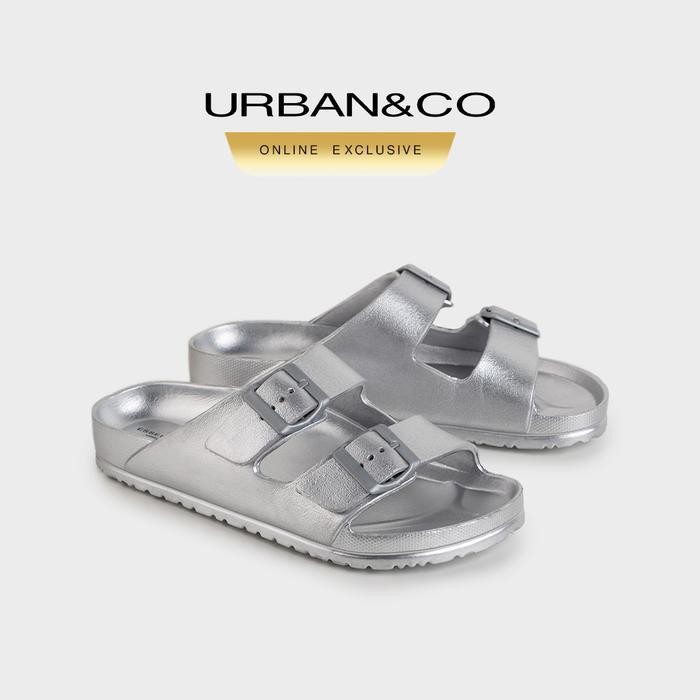 Ds Urban & Co Essentials Flat Shoes Jelly Wanita Slip On Sepatu Flatshoes - Berdine - Gold, 36