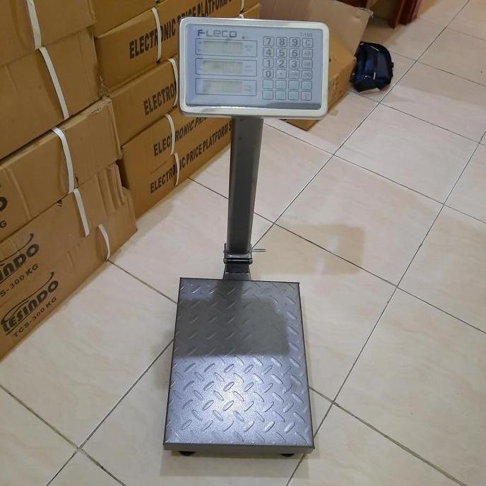 Timbangan 150 Kg Digital Duduk Besi / Timbangan Besar Pabrik Ekspedisi