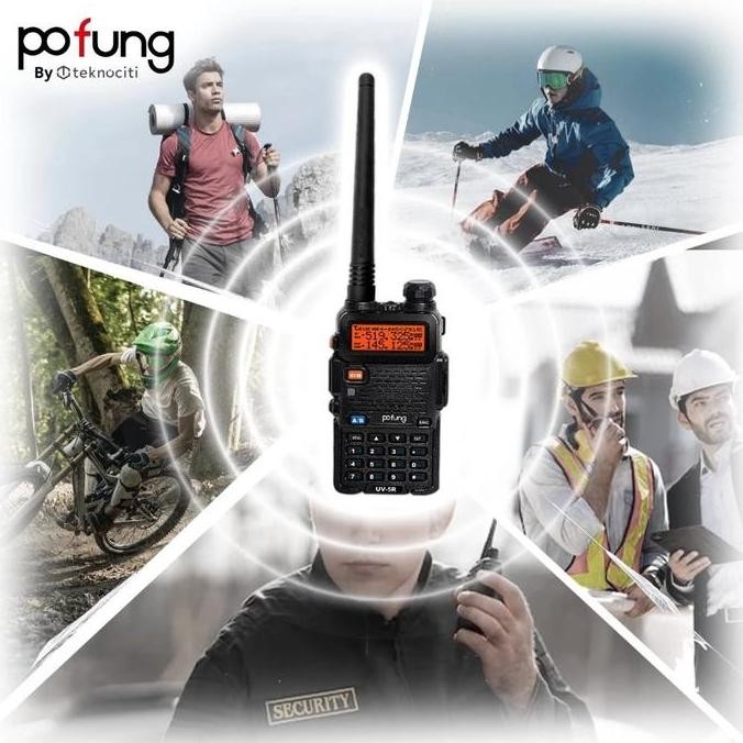 Murah Auqoz X Pofung Ht Walkie Talkie Uv5R - Radio Ht A5 Uhf Vhf Fm / Ht Pofung -  Ht Murah Jarak Ja