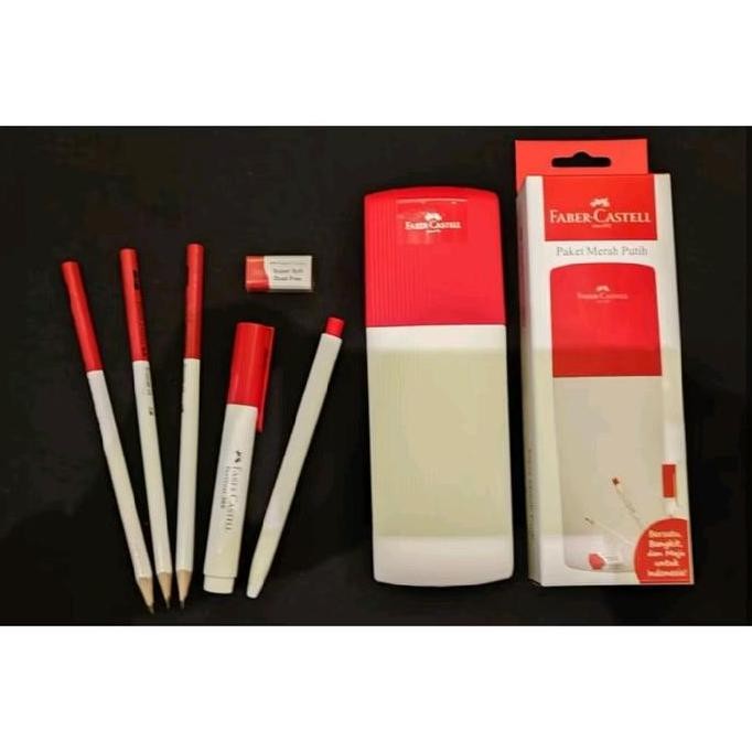 

(Allthebest) FABER CASTELL RED WHITE STATIONERY SET FOR INDONESIA INDEPENDENCE DAY GIFT PAKET ALAT TULIS TEMA MERAH PUTIH HADIAH LOMBA AGUSTUSAN PERINGATAN HARI KEMERDEKAAN INDONESIA
