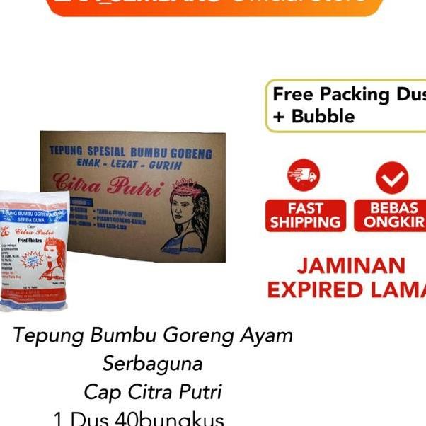 

Tepung Putri Tepung Bumbu Serbaguna Cap Citra Putri 1 Dus Isi 40 Pcs X 250 Gram