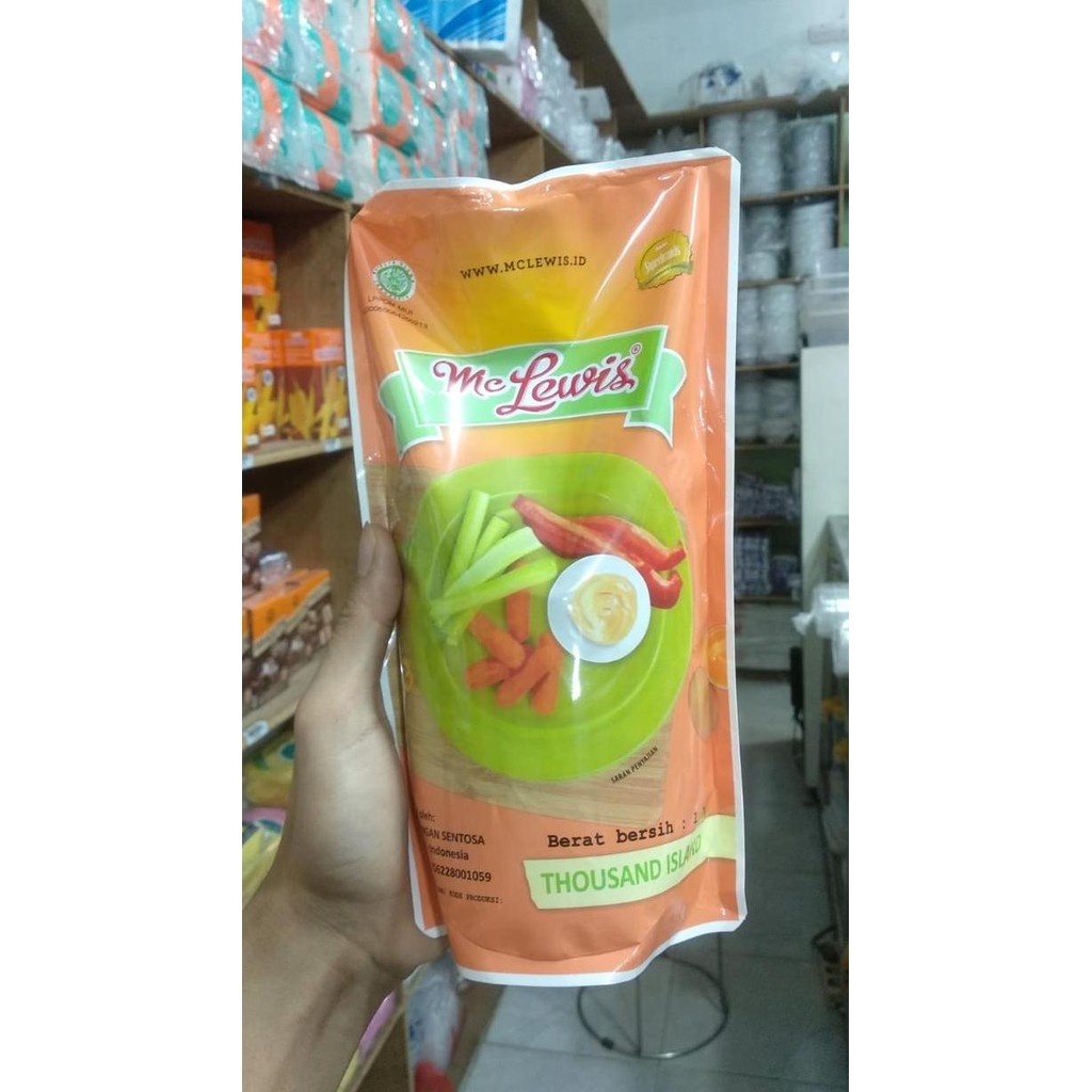 

Tersedia Mayonaise Thousand Island Mc Lewis 1 Kg Saus Salad Halal