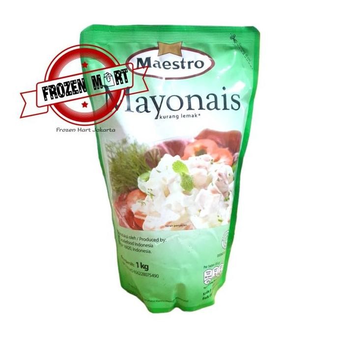 

Tersedia Maestro Mayonaise Original 1 Kg Saus Salad Halal Premium