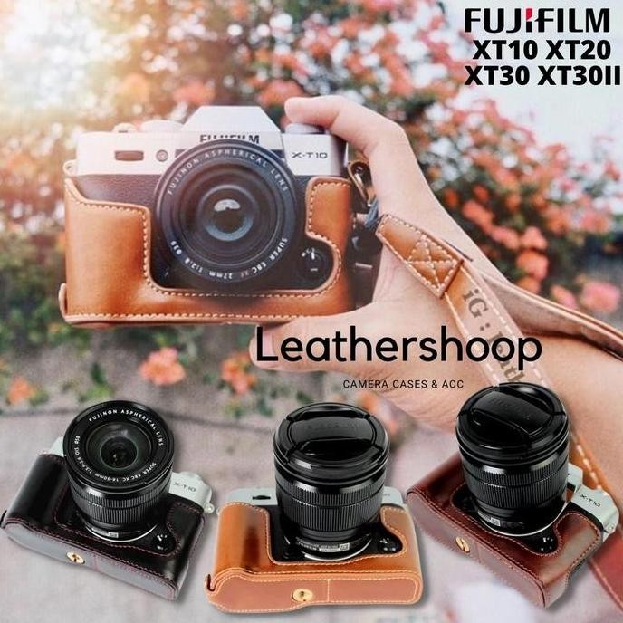 TERBARU LEATHER HALFCASE FUJIFILM XT30 II XT30 XT20 XT10 FUJI CASE KAMERA MIRRORLESS